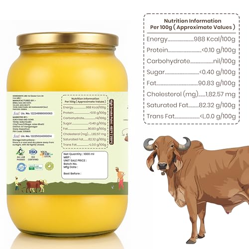 Image of Desert Native A2 Gir Cow Vedic Bilona Cultured Ghee | Pure & Traditional, Steel Can