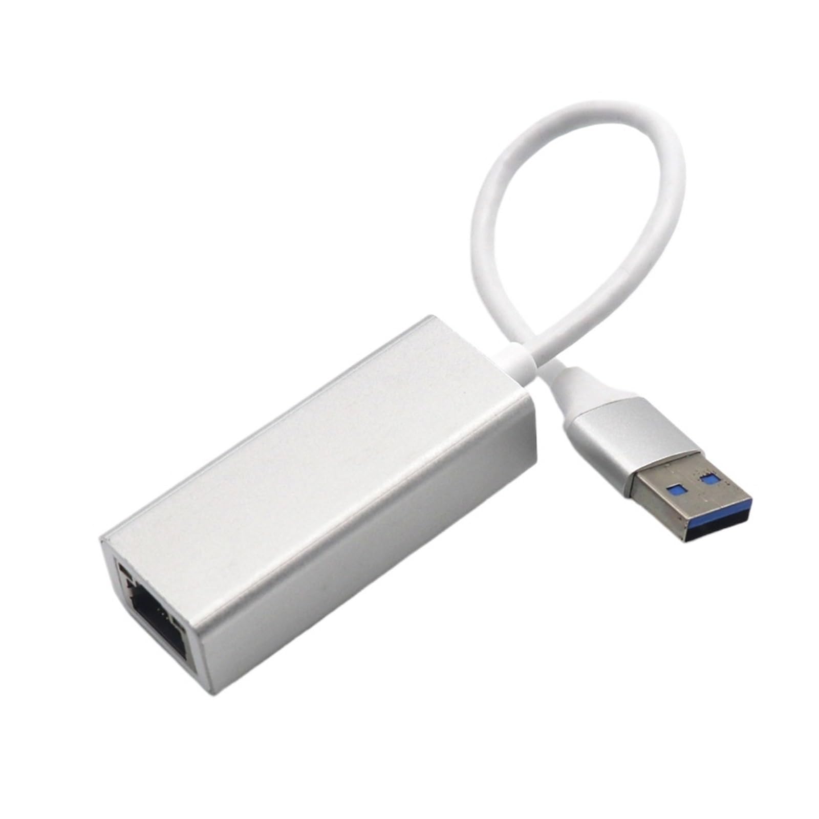 Adattatore Ethernet Gigabit USB Scheda di rete USB3.0 a RJ45 1000Mbps Lan Cavo Internet for PC Windows XP 7 8 10 Notebook Laptop(Silver)