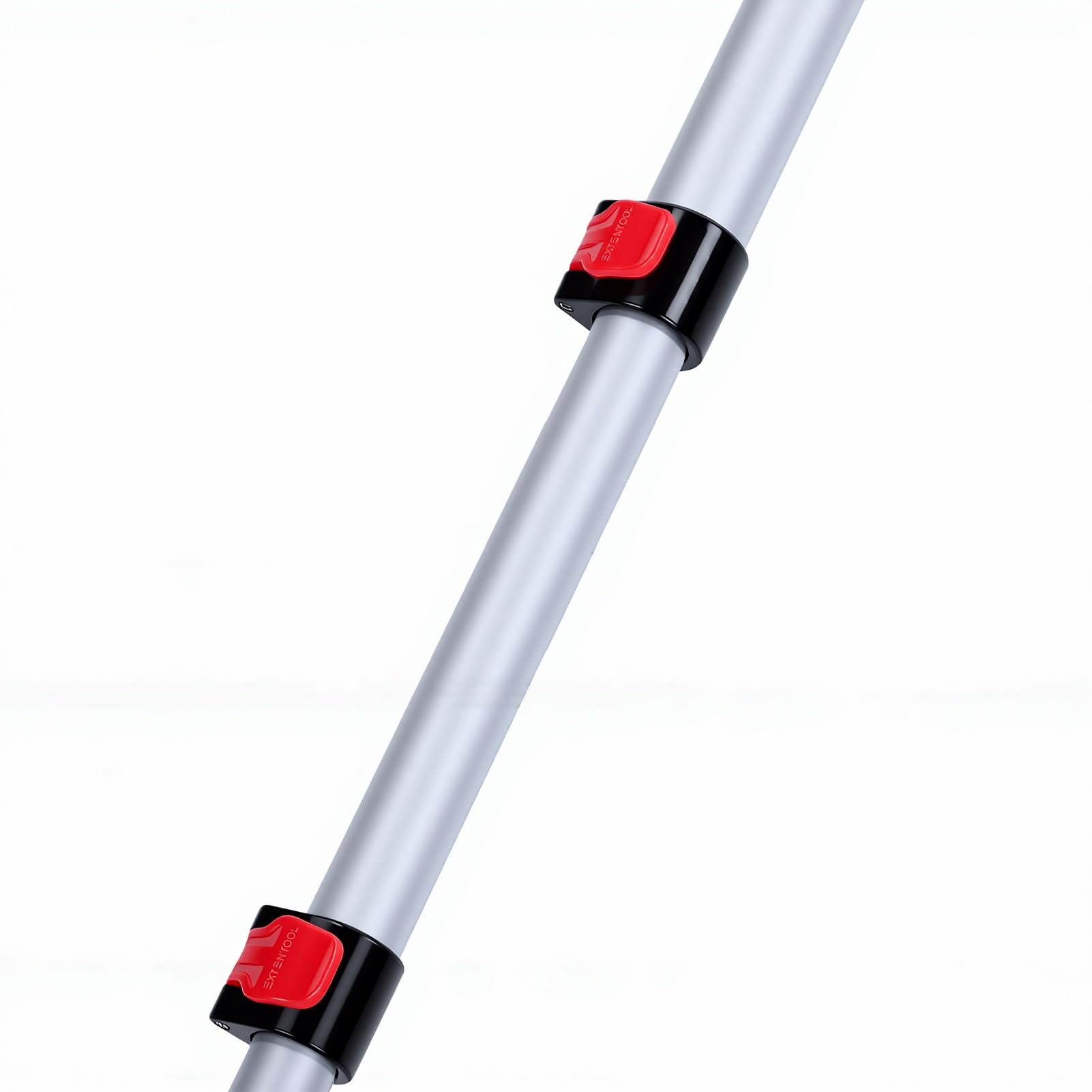 Ausla Kit Spazzola per la Pulizia del Pannello Solare, di Pali Alimentati Ad Acqua in Alluminio ABS PC, Palo Telescopico a 5 Sezioni da 15 Piedi, Spazzola da 35 Cm, per Pannelli Solari, Finestre,
