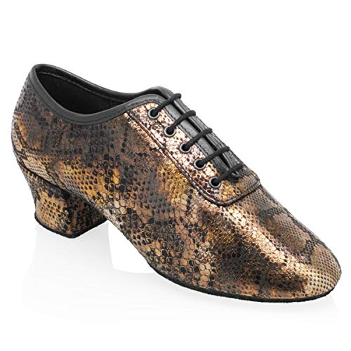 Chaussures entraînement Ray Rose 415 Solstice cuir souple noir or