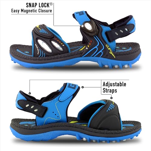 Image of Gold Pigeon Shoes Easy SNAP LOCK Outdoor Water Kids Toddler Sandals for Girls & Boys. Everyday, Vocation, Pool, Summer, Beach Essentials.