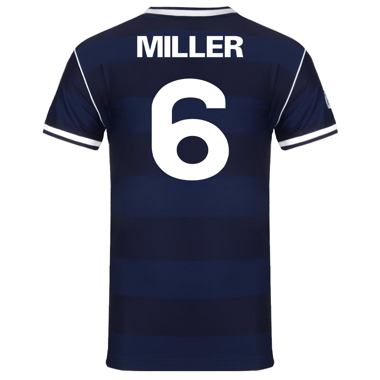 Scottish Fa Men's Navy Blue Miller Scotland Miller 6 1986 Retro Shirt Navy Blue 3XL
