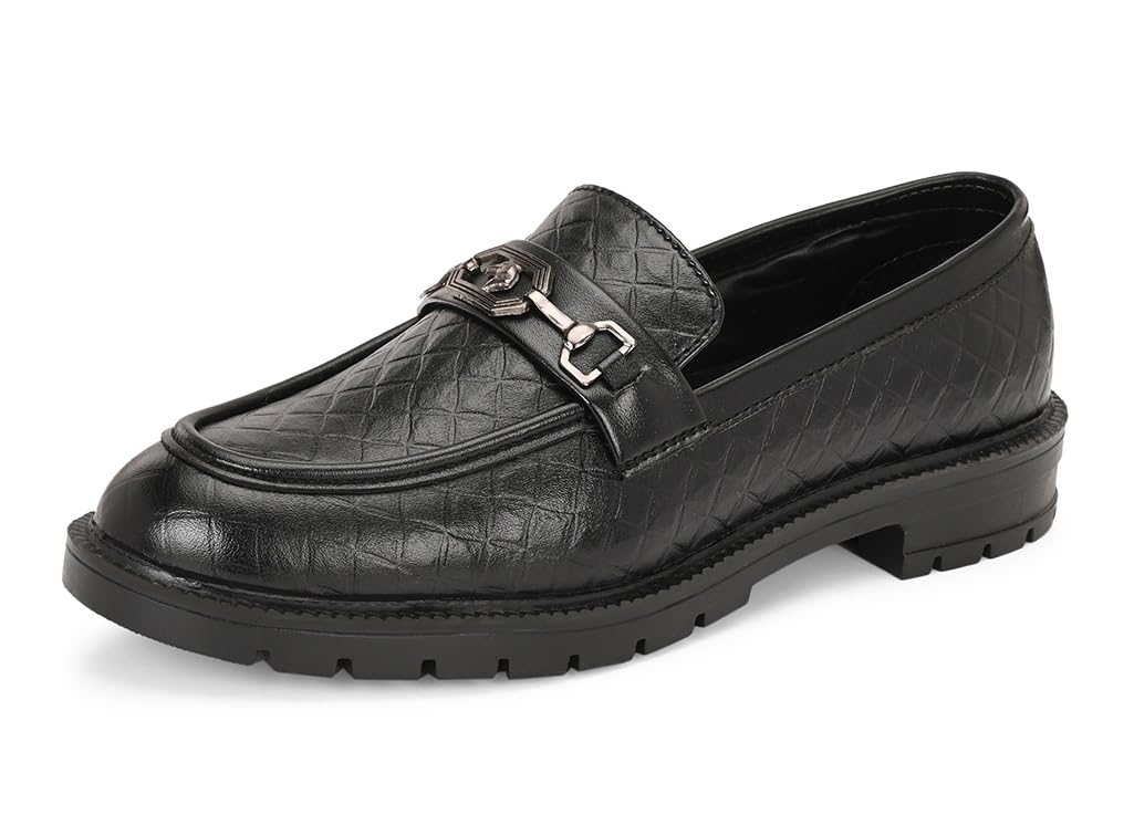 massari PU Leather Latest Formal Loafers Shoes for Men-picture-34