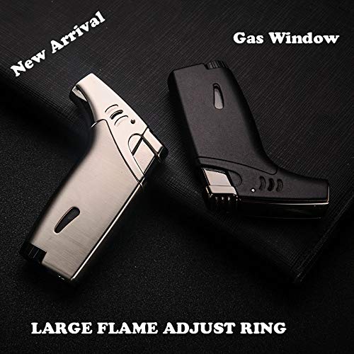 Aansteker Winddicht Turbo Strong Flame Gas Butaan Navulbare brander aansteker met butaan raamaccessoires voor heren 2… - Image 5