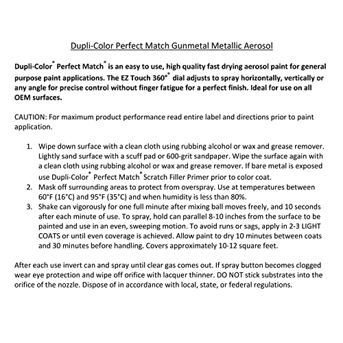 Image of Dupli-Color E7 General Motors Exact-Match Automotive Paint - Aerosol Gray Metallic 8 oz., Single (BGM0534)