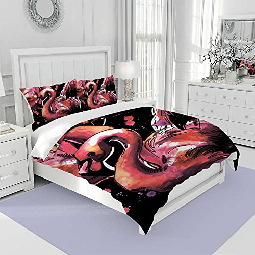 Parure de lit polyester durable et housse de couette infroissable