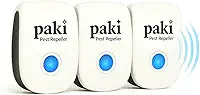 Kit 3 Repelentes Ultrassônicos de Tomada Paki Anti Mosquitos Baratas Formigas Bivolt Sem Cheiro Seguro para Pets Plug BR Elétrico