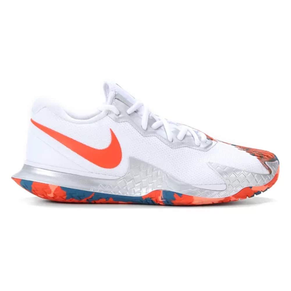Tênis Nike Air Zoom Vapor Cage 4 HC Branco e Laranja - Masculino