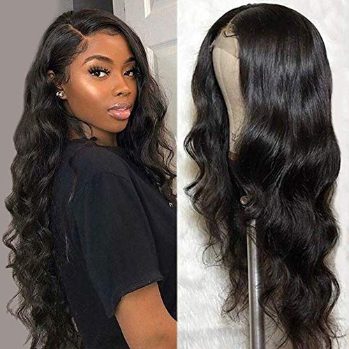 Beauhair Lace Front Wigs Human Hair Body Wave Lace Front Human Hair Wigs 14inch Pre Plucked 4X4 Closure Lace Front Wigs with Baby Hair Natural Color