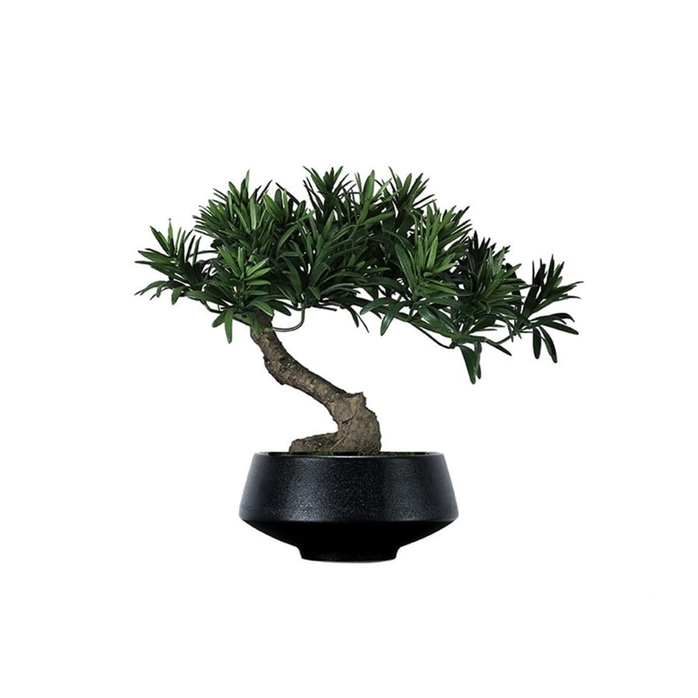 CHENGAIJIAN Artificial Bonsai Tree, Artificial Bonsai Tree Fake Plants in Ceramic Pots Artificial Bonsai Decorative Faux Plants