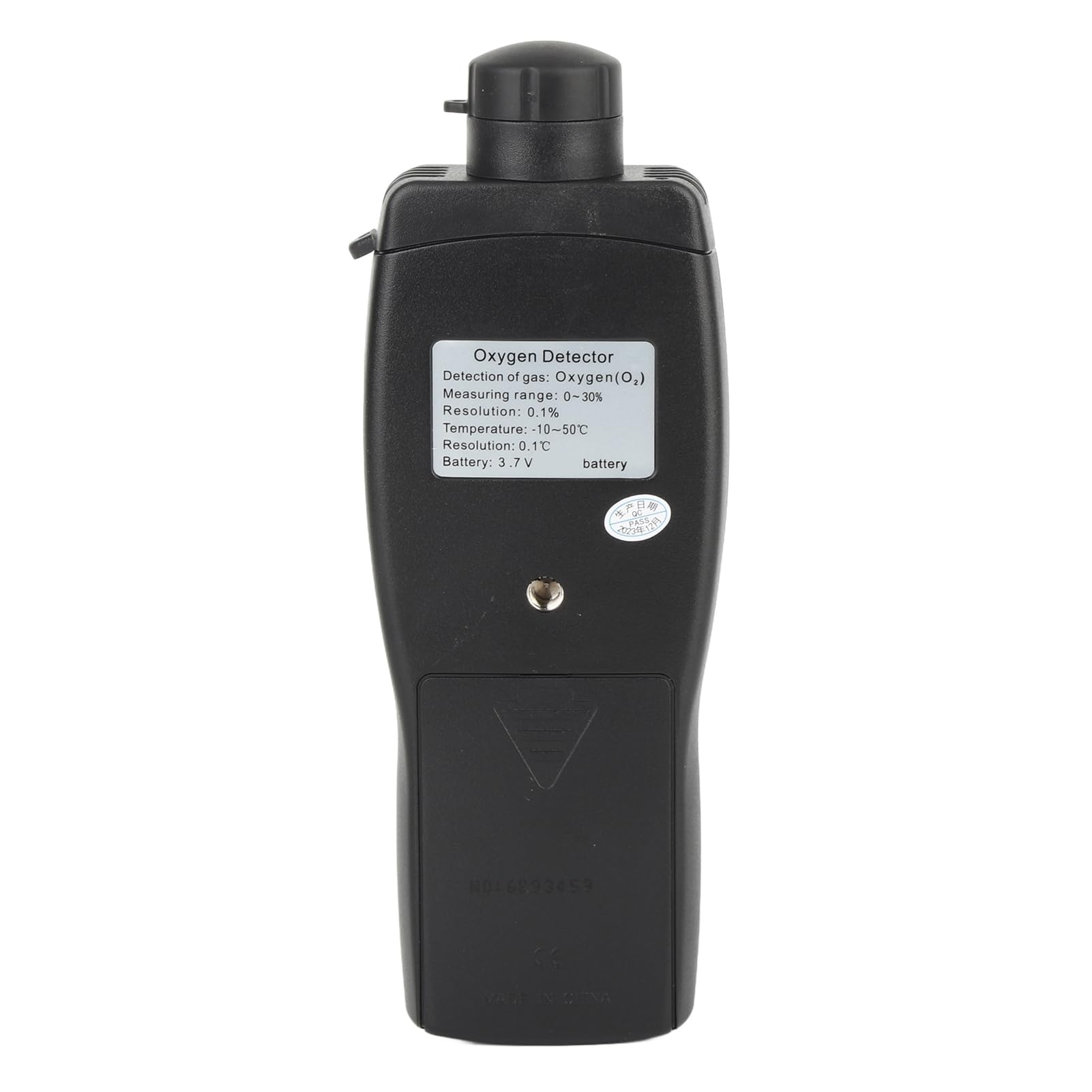 Detector de Oxígeno de Mano y Medidor de O2 AR8100 - Monitor de Gas Electroquímico Recargable de 100-240V para Uso Industrial y Exterior - con Pantalla LCD Retroiluminada y