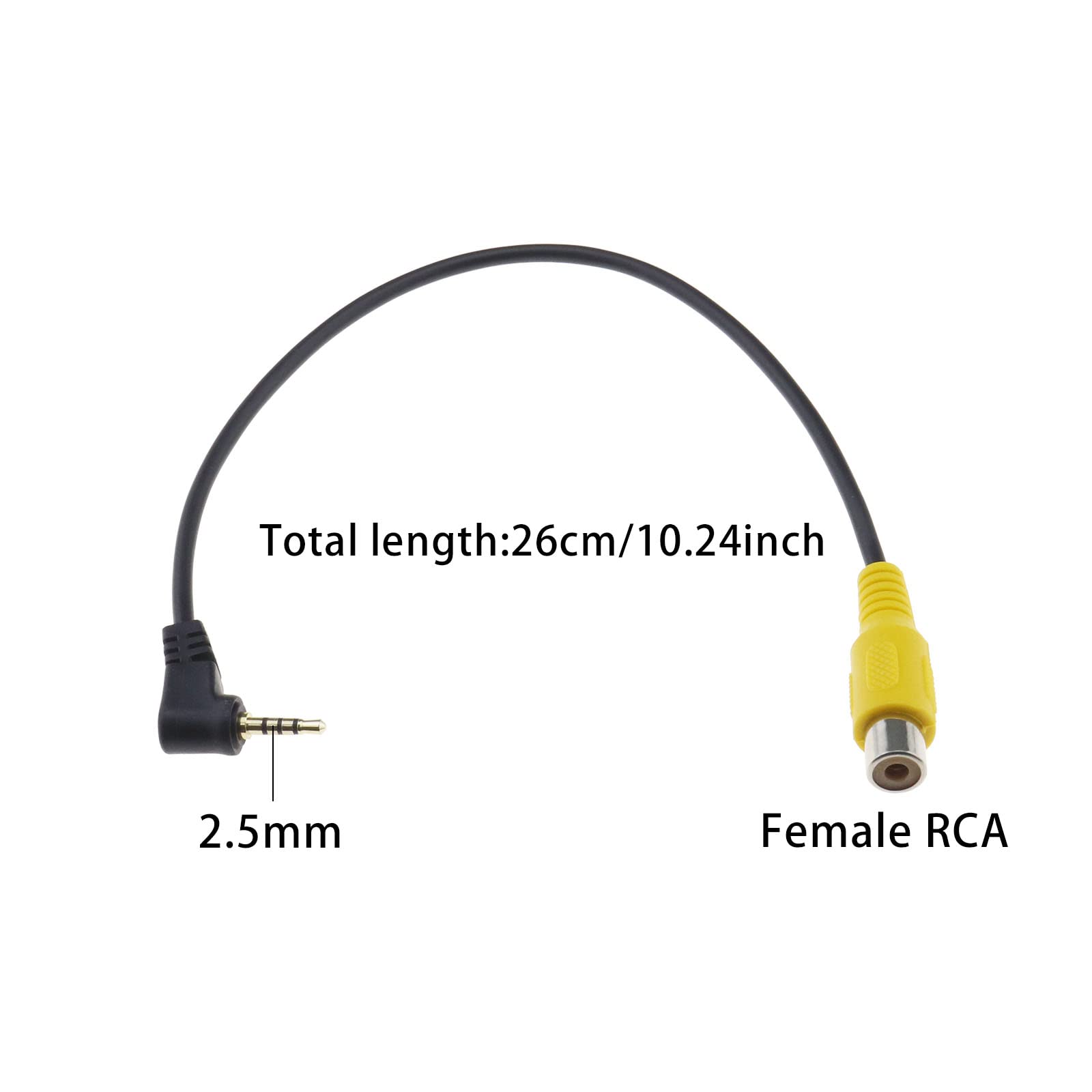 Cavo Da 2,5 Mm A RCA - 20 Cm, Per Telecamere Di Retromarcia E GPS, Schermato, Doppio Jack - Foto 7