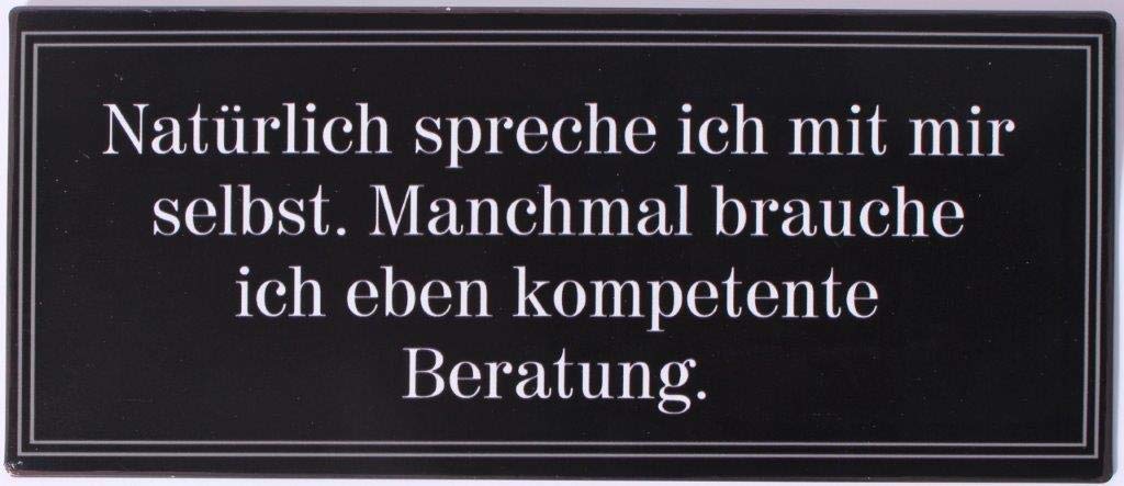 Sign - Natürlich spreche ich mit mir…