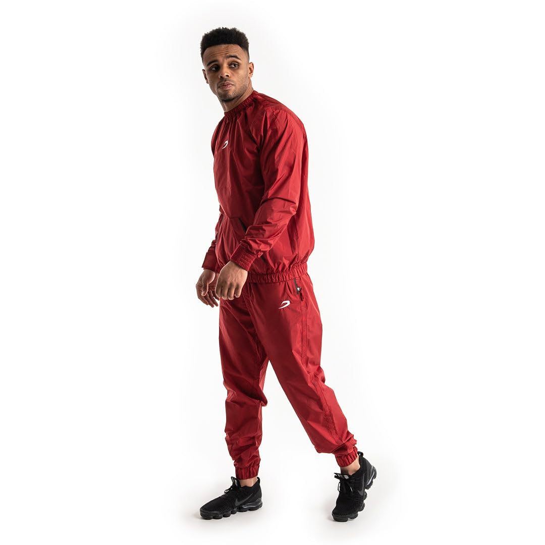 BOXRAW Hagler Professional Sauna Suit Top & Bottoms Non Rip Weight Loss Sweat Suit Boxing MMA Training Gym