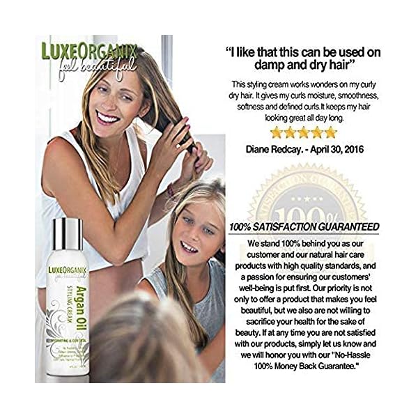 Moroccan-Argan-Oil-Styling-Cream-For-Soft-Bouncy-Hair-Defining-Cream-Creates-Frizz-Free-Curly-Hair-No-Residue-Manages-Without-Drying-Out-Safe-for-Keratin-Treated-Hair-Extensions-Made-in-USA Moroccan Argan Oil Styling Cream; For Soft & Bouncy Hair. Defining Cream Creates Frizz-Free Curly Hair. No Residue, Manages Without Drying Out. Safe for Keratin Treated Hair & Extensions (Made in USA)