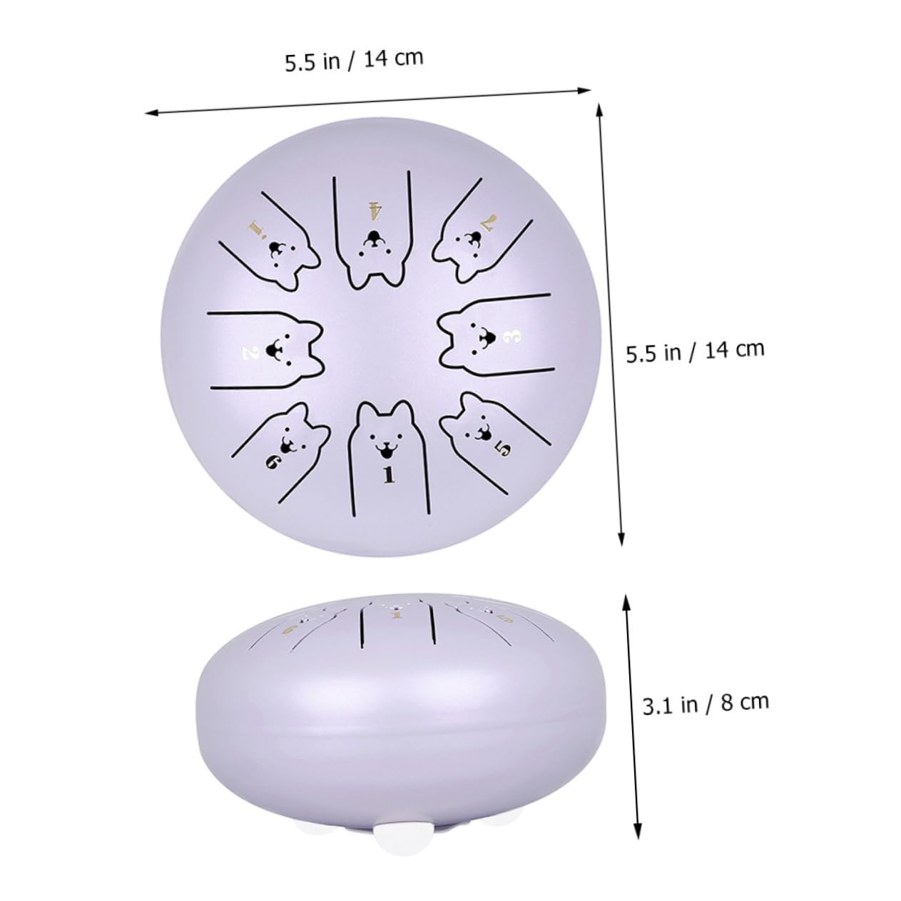 Abaodam Tongue Drum Inossidabile Strumento Percussione Per Meditazione e Yoga Per Iniziare La e Relax Accessorio Per Musicisti e Adulti