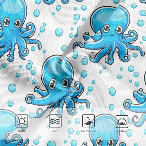 Joisal Toddlers Underwear Floral 2t Cotton Panties Little Girl Fancy Briefs Undies Kids Cute Blue Octopuses3