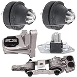 5pcs Engine Motor Mount Torque Rod Stabilizer Kit Set Kit for Volvo XC70 Base 04-05|Volvo XC90 2.5T 04-06|Volvo S60/V70 AWD 02-03|Volvo V70 2.4T/Base/T5 01-03 & X/C 01-02 WEF0258