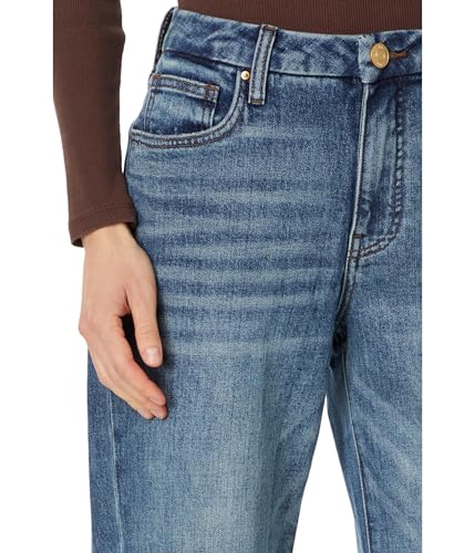 KUT from the Kloth Women's Petite Meg High-Rise Fab Ab Wide Leg Back Forward Raw Hem in Reliance3