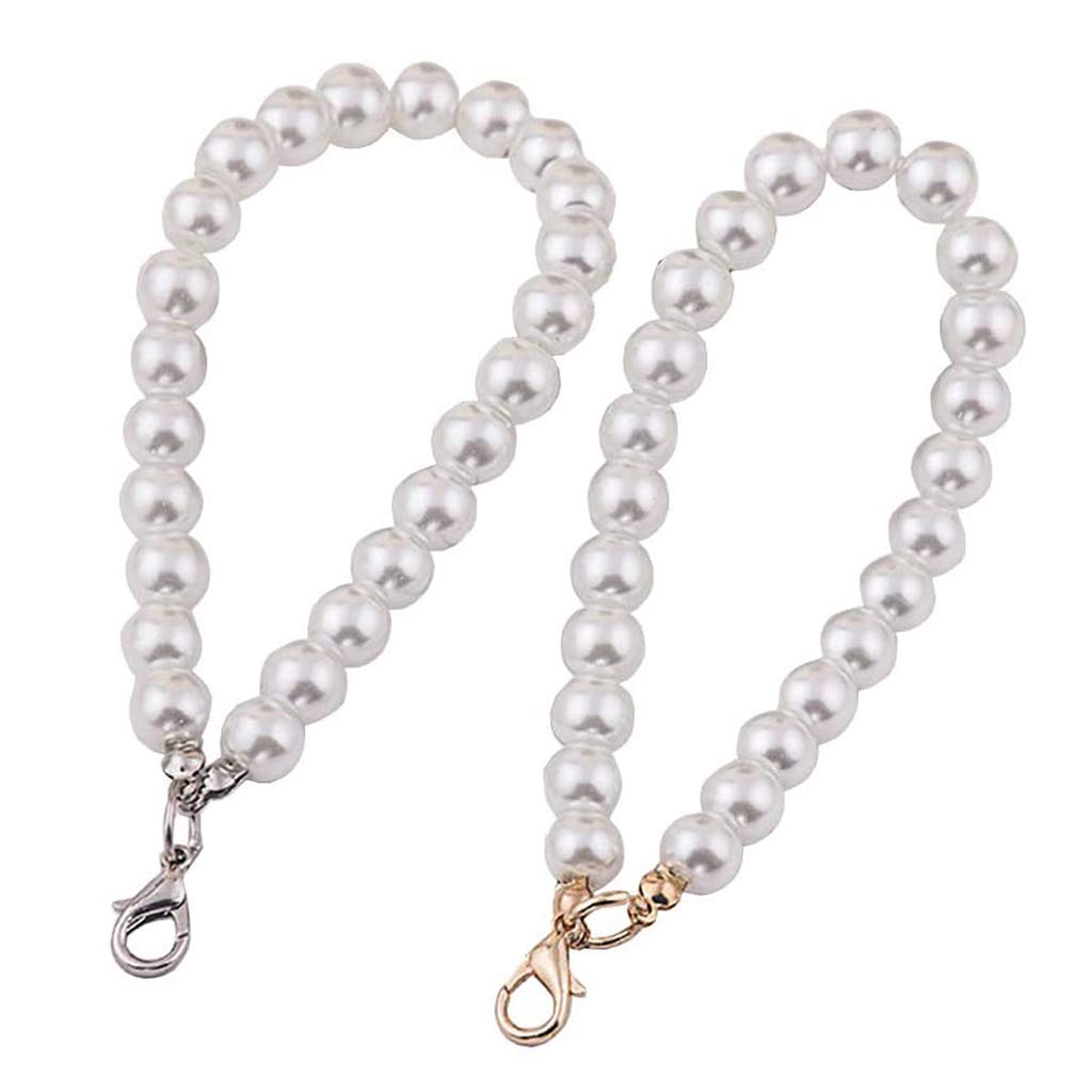 Portachiavi Donna Con Perle E Conchiglia – Catena In Metallo, Accessorio Per Borsa O Zaino