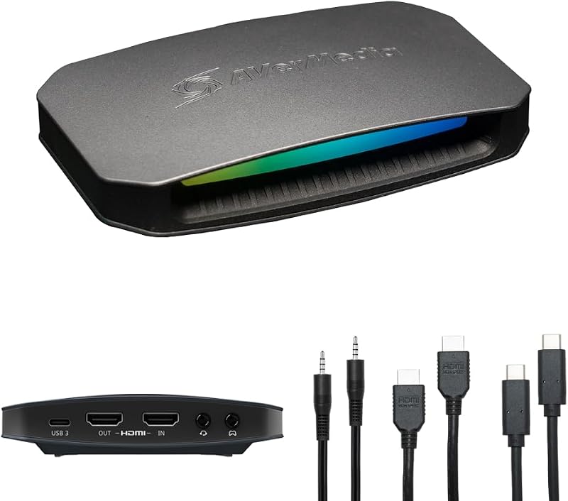 Tarjeta de captura 4K60 con HDMI 2.1, baja latencia, paso a través 4K144/4K120, dispositivo de captura de juegos para PS5, PS5 Pro, Xbox, Switch, streaming en Twitch, OBS en Mac y PC, GC553G2 Live Gamer Ultra 2.1