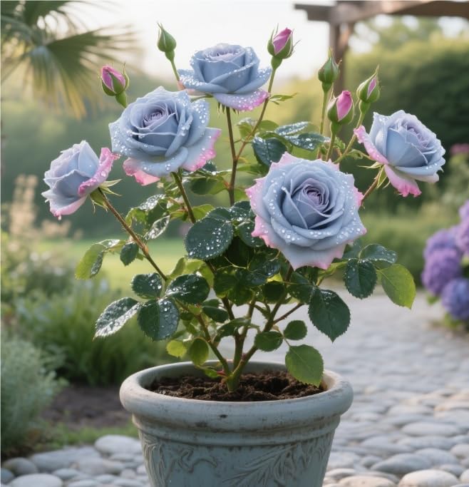 Naturale Bulbi di Rosa - Perenne, Colori vivaci, Bassa Manutenzione, Decorazione d'Interni-5 Bulbi-J