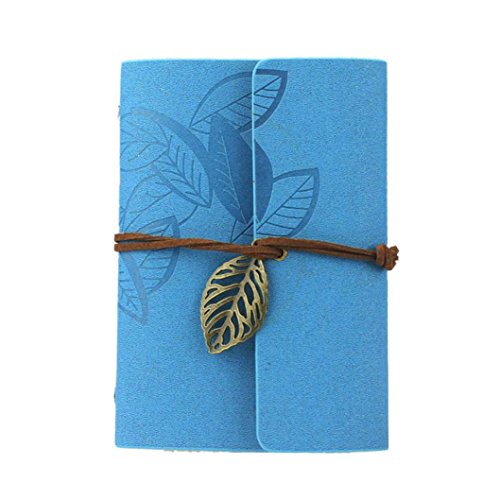 Agenda, Kolylongu00ae Cover Vintage Feuille PU cuir Loose Leaf Blank Notebook Journal Diary Cadeau