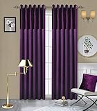 Moderniza tu habitación con este par de 2 cortinas de seda sintética de Manhattan.