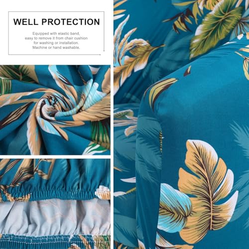 Image of SearchI Club Chair Slipcover Stretch Barrel Chair Covers Printed Tub Chair Slipcovers Spandex Armchair Sofa Cover Removable Couch Furniture Protector Arm Chair Cover for Living Room(Floral Pint 1)