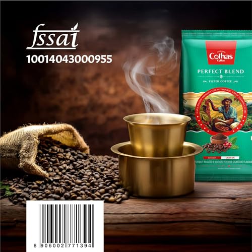 Image of Cothas Perfect Blend Filter Coffee Powder | 80% Coffee 20% Chicory Traditional South Indian Roast & Ground Strong Aroma Authentic Taste | 50g