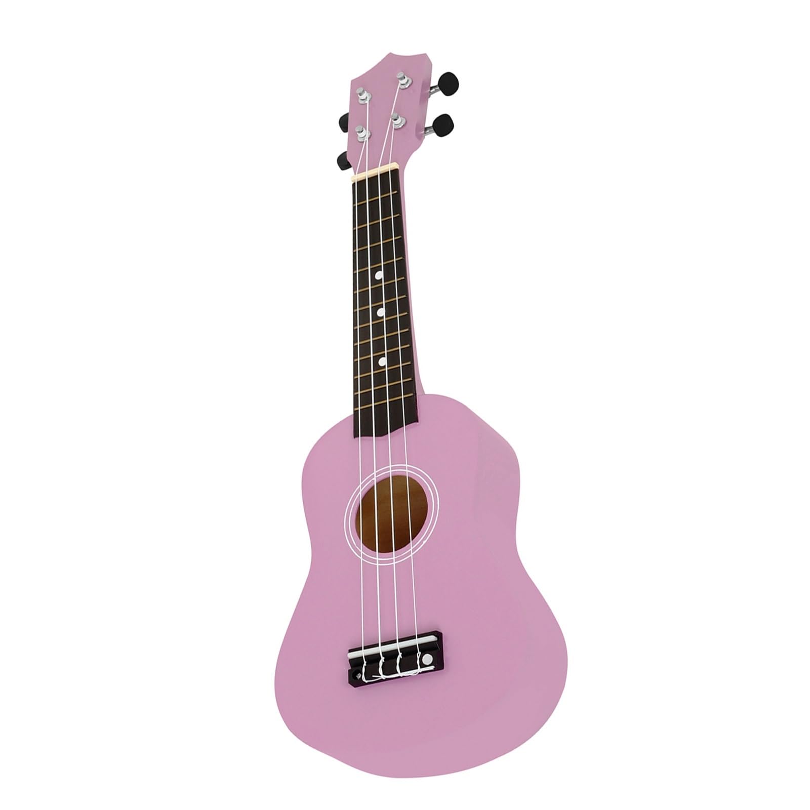 Professionelle Ukulele 21 Zoll Ukulele Set Mit Farbiger Lindenholzdecke Gigbag Und Zubehör(Pink Set)