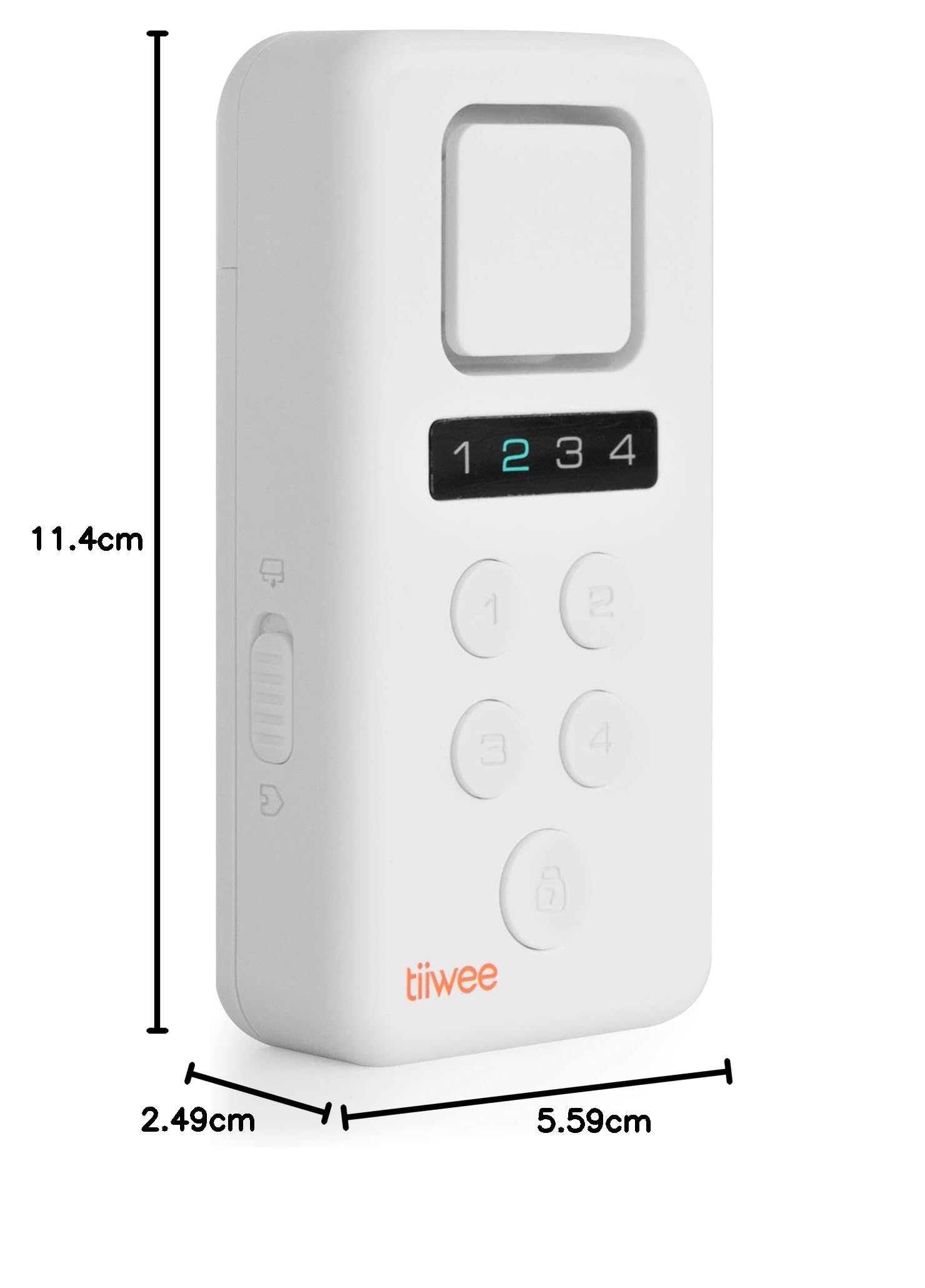 tiiwee X3-XL Allarme per la Casa - Sirena forte da 120 dB, 4 Sensori per Porte e Finestre - Nessun Telecomando Richiesto