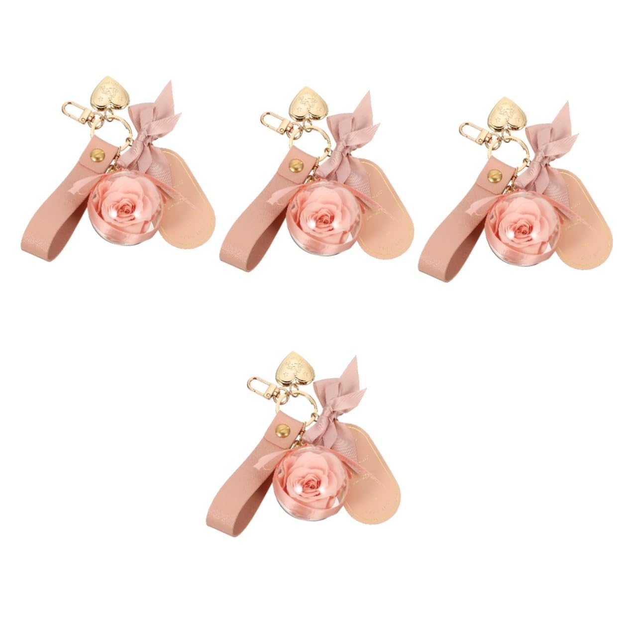 BESPORTBLE llavero flor preservada accesorios artesanía rosa llavero señoras cadena rosa rosas llaveros Precioso llavero colgante de bolsas decorativas keychains Acrílico