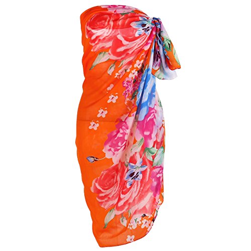 CHIC DIARY Women Swimwear Chiffon Pareo Beach Cover Up Bikini Sarong Swimsuit Wrap Skirts2