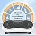 Dskeuzeew Vibrationsplatte Vibrationsgerät - Vibrationstrainer Zuhause mit 99 Intensitätsstufen + 5 Vorprogramm für Ganzkörpertraining Gewichtsabnahme Muskelaufbau, Weiß