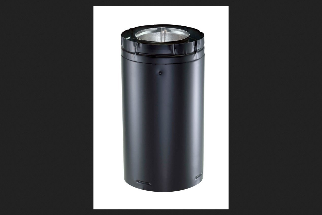 DirectVent Pro 4'' x 6 5/8'' Simpson 6'' Black Chimney Pipe - 46DVA-06B