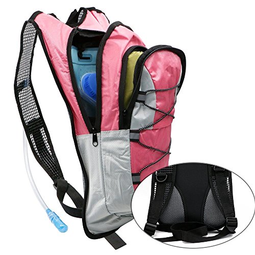 Image of Monvecle Hydration Pack Water Rucksack Backpack Bladder Bag Cycling Bicycle Bike /Hiking Climbing Pouch + 2L Hydration Bladder