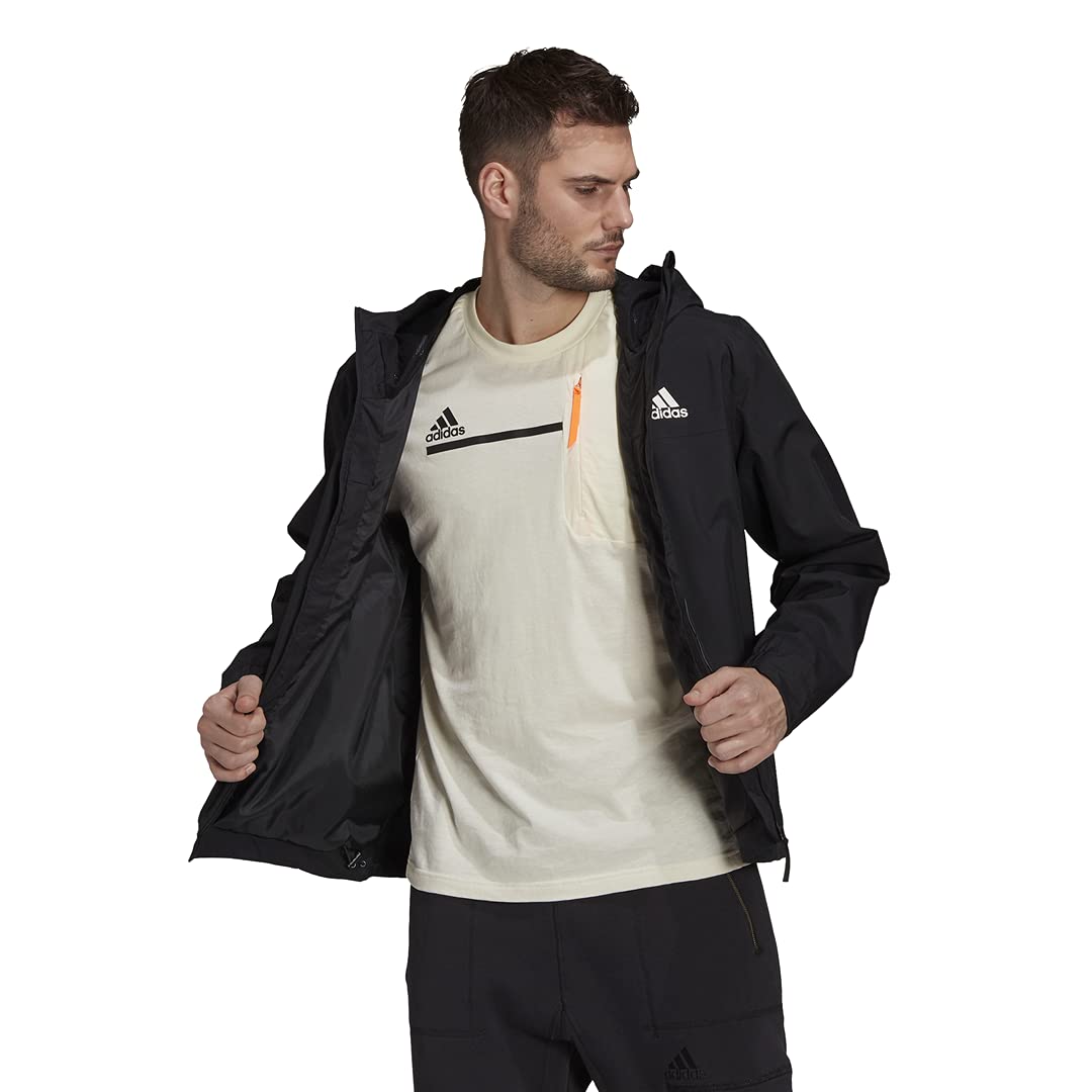 adidas Men's Basic 3-Stripes Rain.rdy Jacket