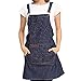 Watwass Schürze für Damen Kellner Denim Koch Schürzen mit Tasche Work College Bistro Restaurant Catering