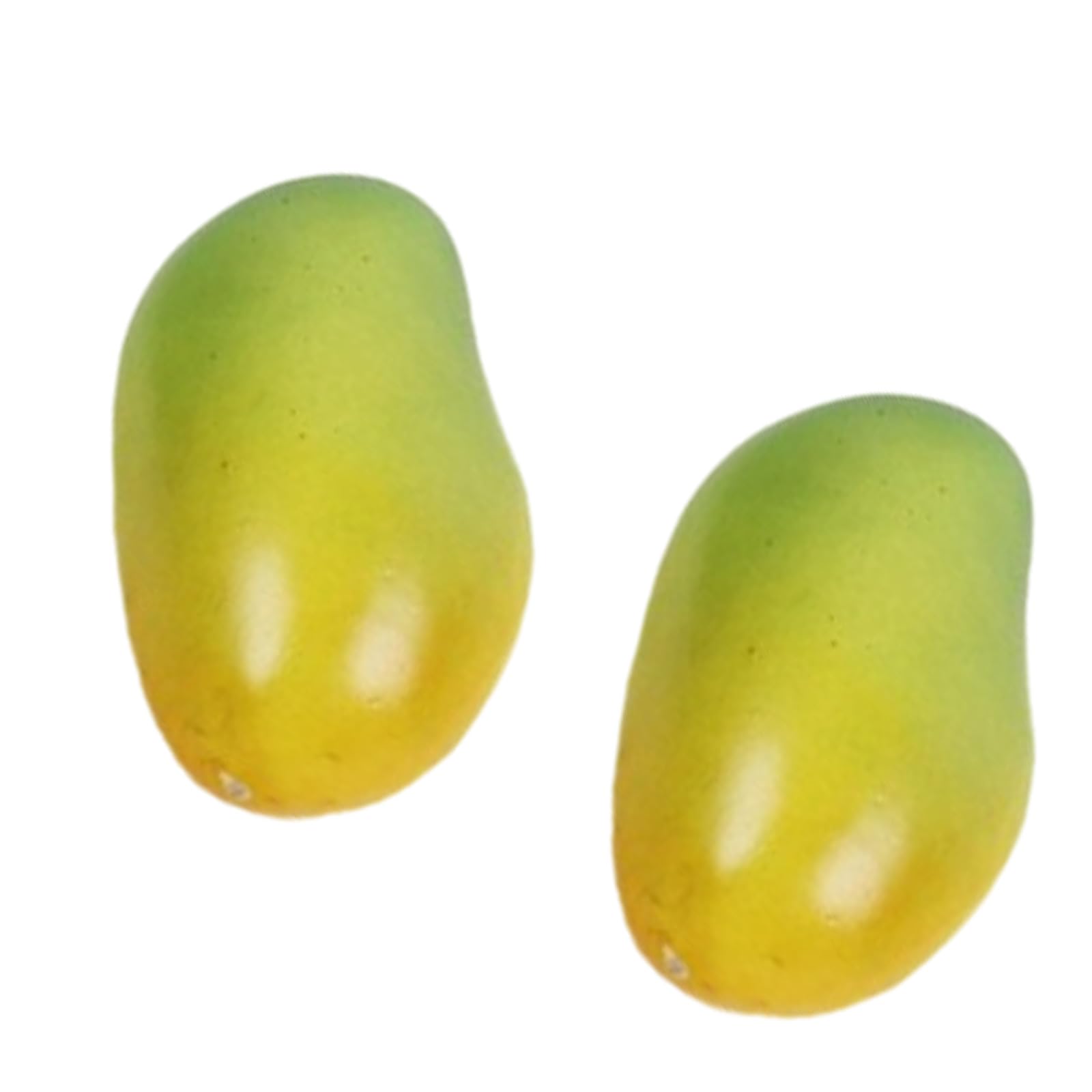 PANGBOER Of 2 Decorative Faux Mangoes for Window Display and Holiday Arrangement Realistic Fruit Ornament Photo Props Simulation Fruits