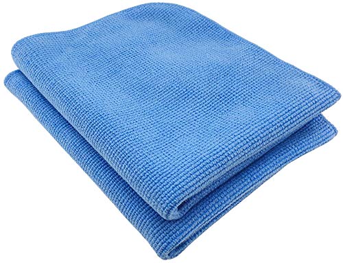 elauelue Staubtuch Auto - Cockpit Tücher - Reinigungstücher für Staub & Fettabdrücke - Cockpitpflege Tuch - Putztücher waschbar - 2er-Set - 32x30cm