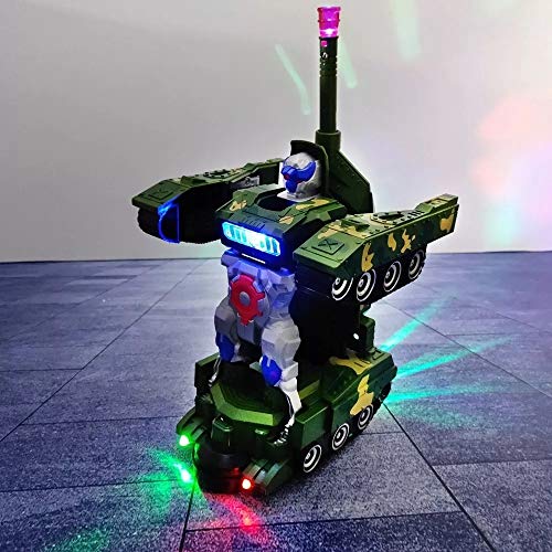 tanque tank de guerra transformers a pilhas com luz sons e movimento