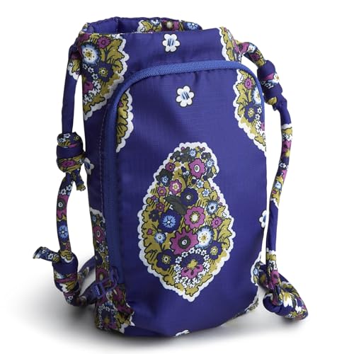 Vera Bradley Women's Ripstop Carew Hydration Crossbody, Kew Gardens Blue, One Size