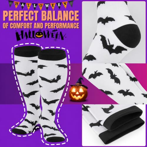 Image of bropite 3 /4 Pairs Plus Size Compression Socks for Women & Men 20-30 mmhg-Extra Wide Calf Support Socks for Medical,Running