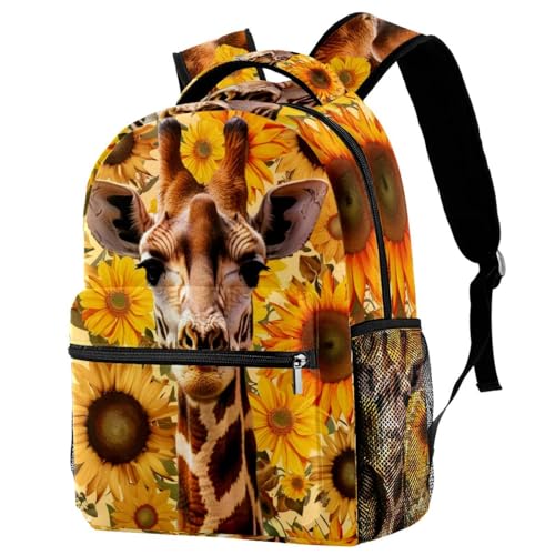Sac à dos de voyage avec porte-bouteille multicolore pour fille et garçon