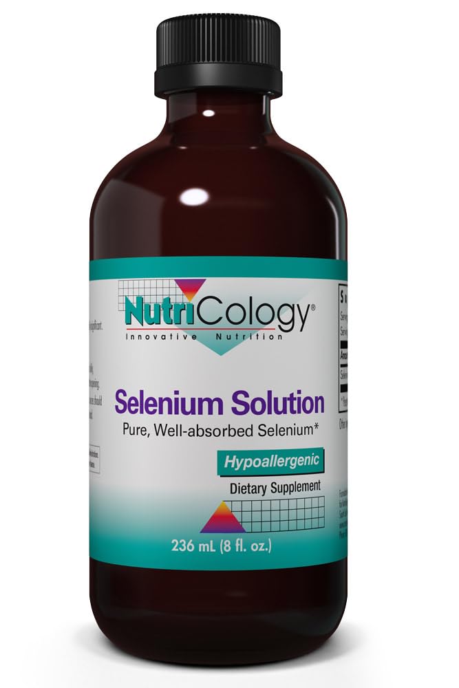 NutriCology Selenium Solution 100 mcg, Immune Support, 236 mL