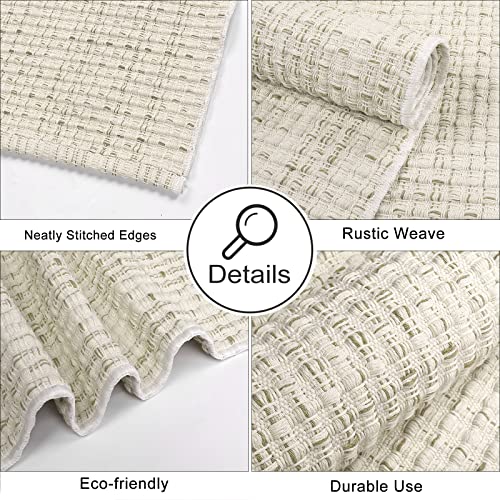 Seavish Boho Bathroom Runner Rug Machine Washable Rug, 2'X4.2' Beige Laundry Room Rug Cotton Woven Front Door Mat Reversible Bedroom Rug Indoor Outdoor Throw Rug For Porch Kitchen Hallway Entryway #TOP3