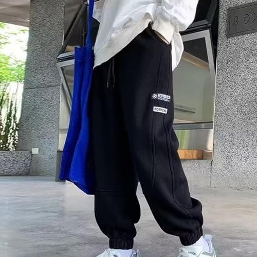 Boys Sweatpants Casual Fleece Athletic Workout Kids Clothes Baggy Elastic Waist Drawstring Cotton Joggers with Pocket2