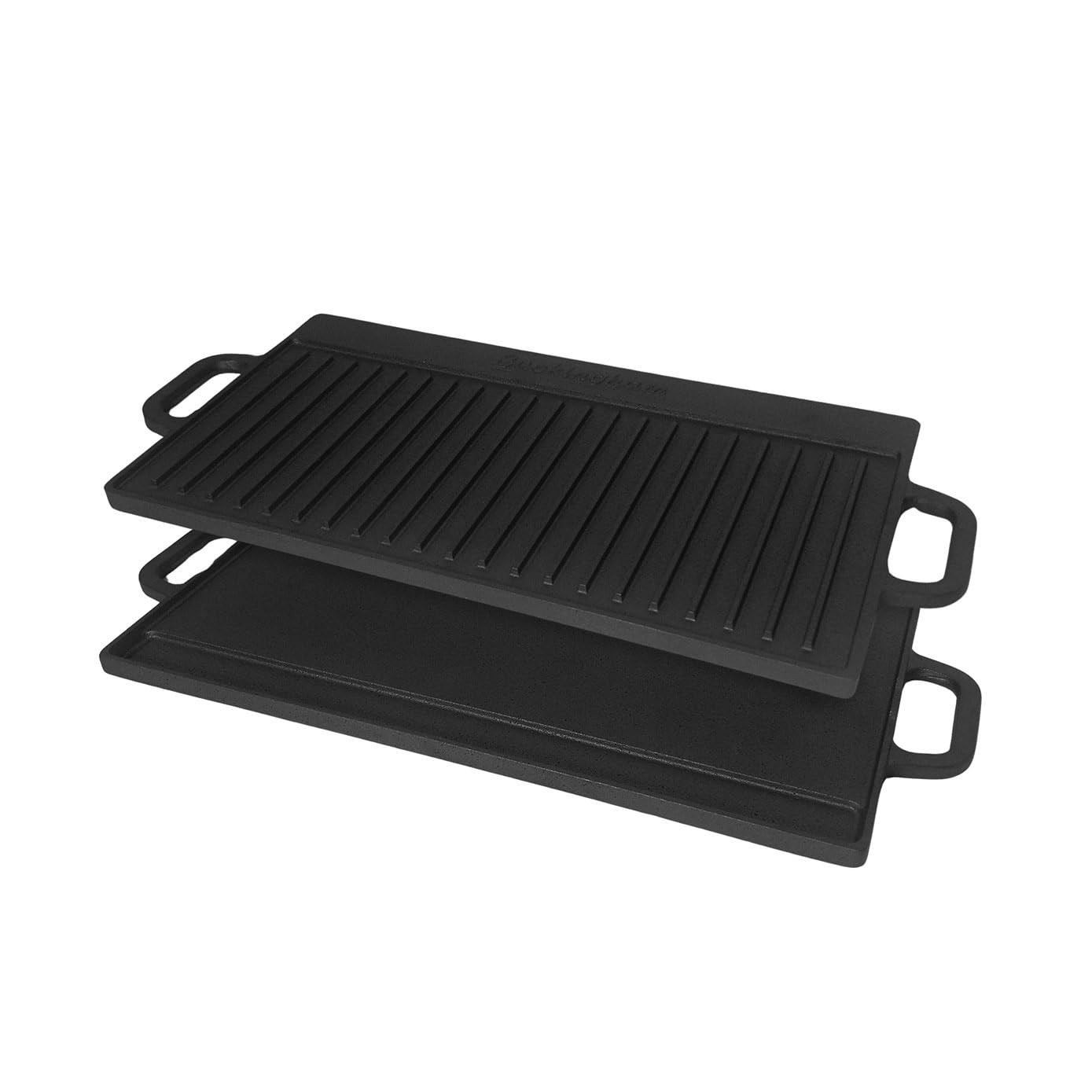 Buckingham Cast Iron Reversible Grill Pan Griddle BBQ Plate Pre-Seasoned