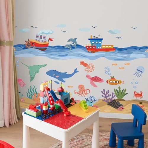 Vinilos decorativos marinos Achang para habitación infantil miniatura 3